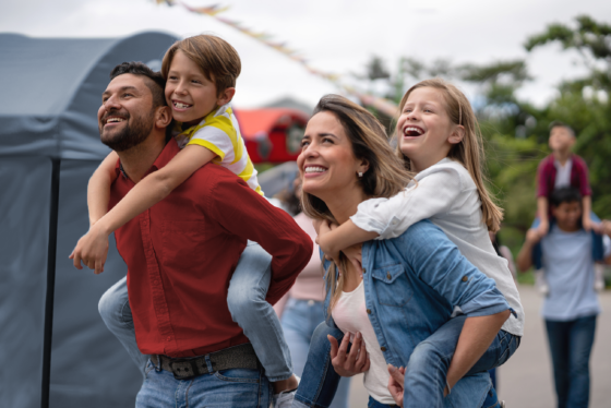 Family at the fair