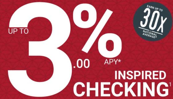 special offers 3 percent checking