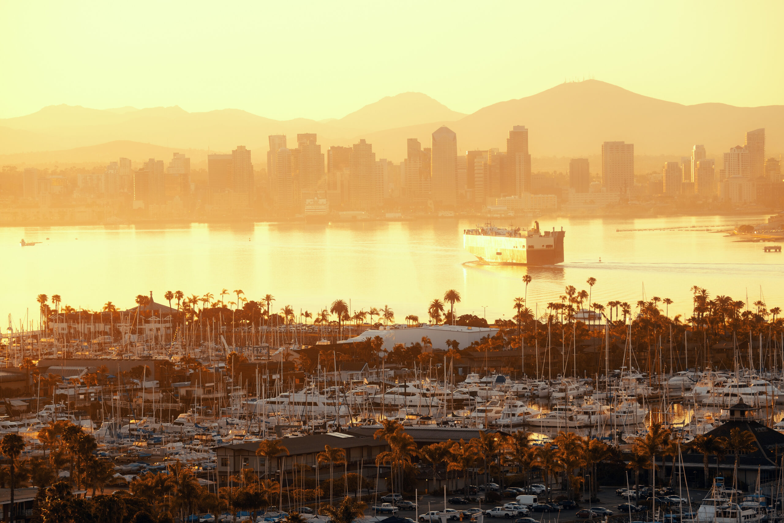 Photograph of San Diego at golden hour