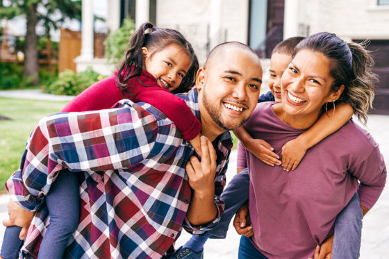 family outside