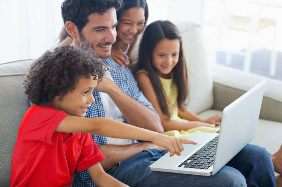 family laptop