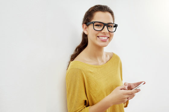 Woman using mobile