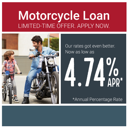 motorcycle riding father son