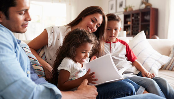 family reading