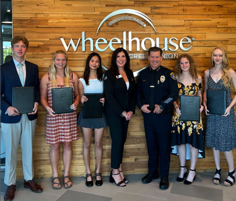 Photograph of scholarship recipients.