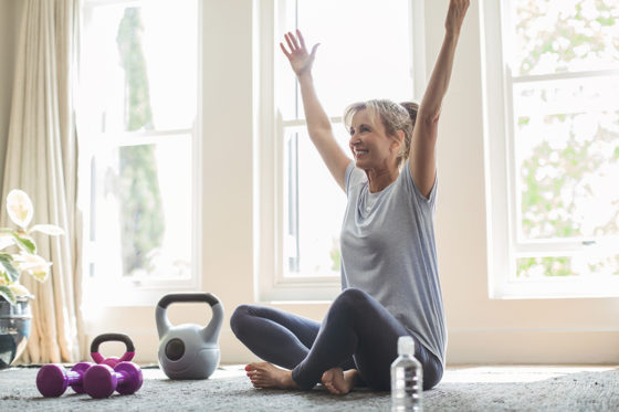 Woman Exercising