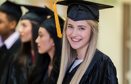 student looking sideways