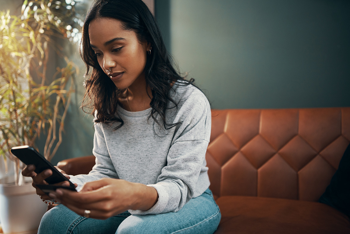 Woman on mobile phone