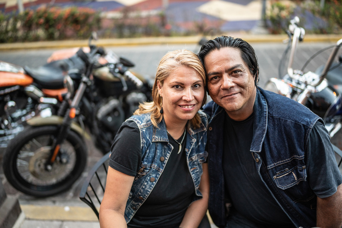 couple motorcycle