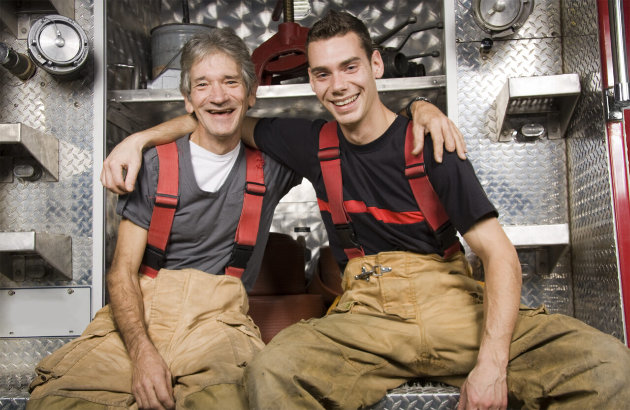 Father and Son Firefighter