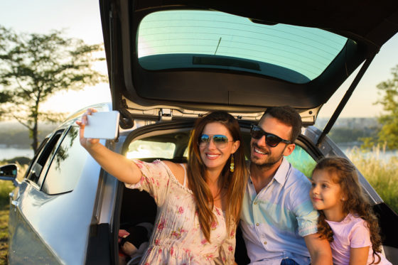 Family Car Selfie