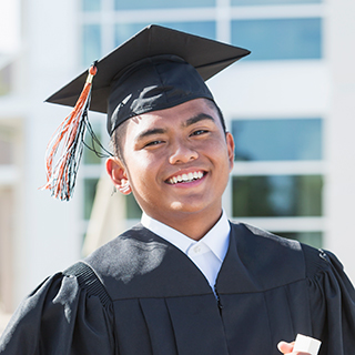 graduating teen