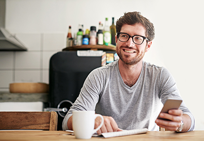 young man glasses